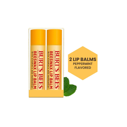 Burt's Bees Moisturizing Lip Balm, Original Beeswax, 2 Pack
