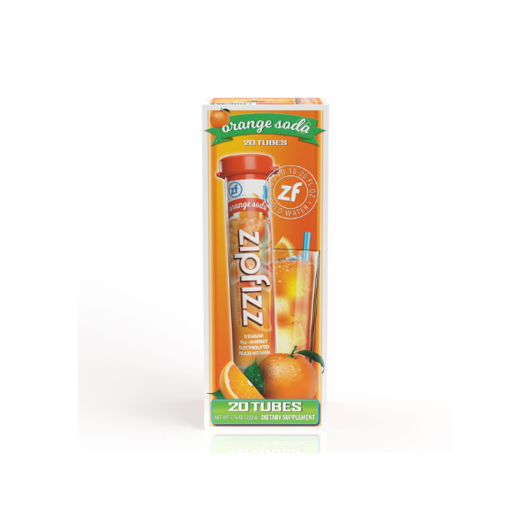 Zipfizz Energy Multi-Vitamin Hydration Drink Mix, Orange Soda, 20 ct.