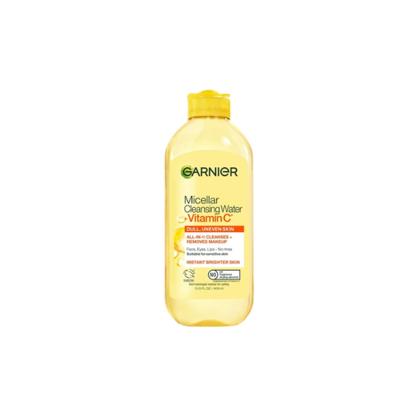 Garnier SkinActive Micellar Cleansing Water All in 1 Vitamin C Makeup Remover, Face Cleanser, 13.5 fl oz