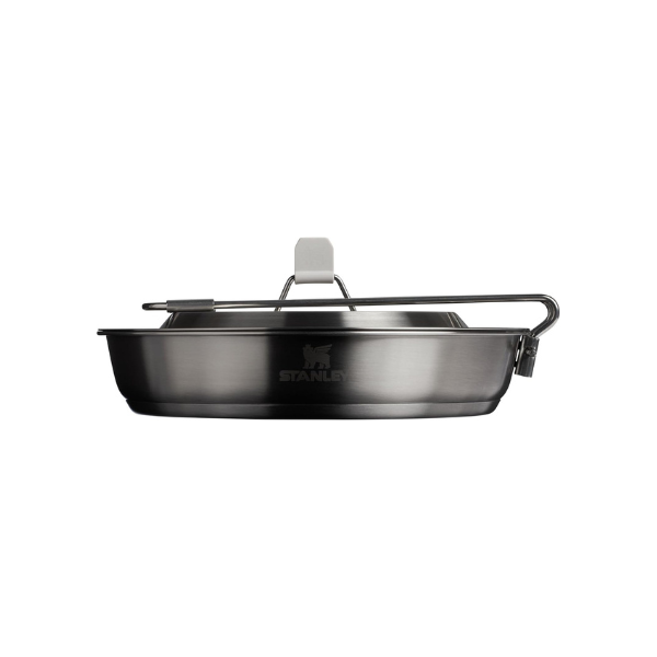 STANLEY Wildfare Pro 15-Piece Stainless Steel Fry Pan Cook Set | 8.75 in Fry Pan with Fold & Lock Handle | Plates and Utensils | Camping Essentials for Your Camp Kitchen | BPA-Free