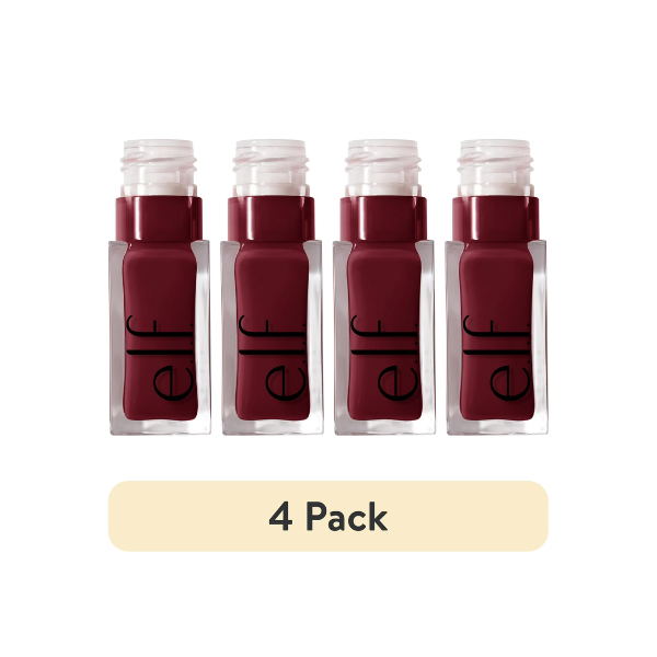 (4 pack) e.l.f. Glow Reviver Lip Oil, Jam Session, 0.25 fl. oz.