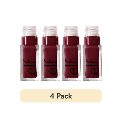 (4 pack) e.l.f. Glow Reviver Lip Oil, Jam Session, 0.25 fl. oz.