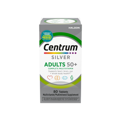 Centrum Silver Multivitamin for Adults 50 and Over, 80 Tablets