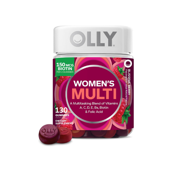 OLLY Women's Multivitamin, Supports Overall Wellness,* Biotin - 130 Count
