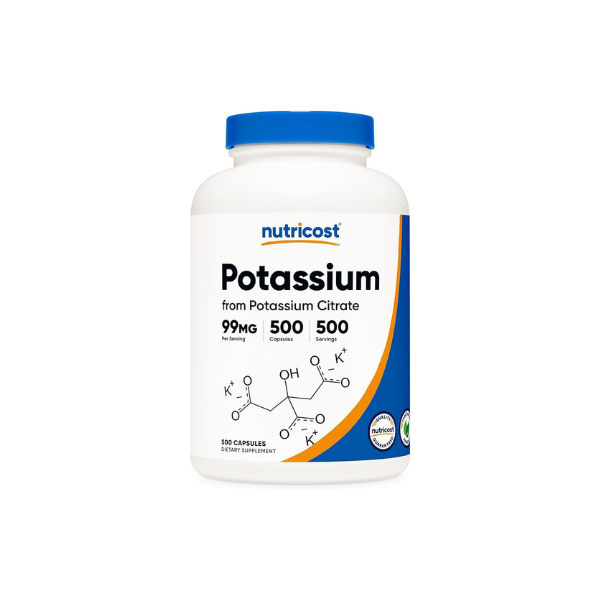 Nutricost Potassium Citrate 99mg, 500 Capsules