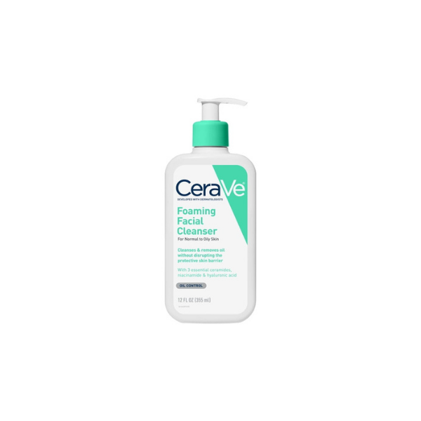 CeraVe Foaming Facial Cleanser for Normal to Oily Skin, 12 fl oz