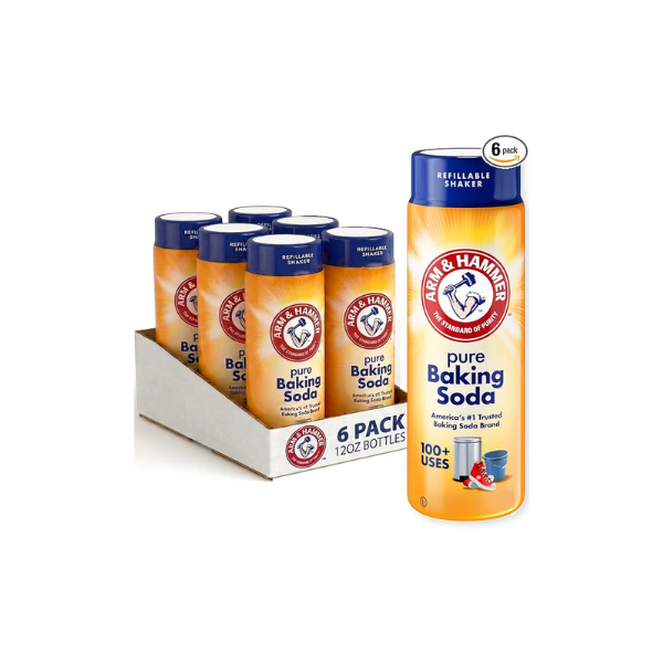 Arm & Hammer Pure Baking Soda Shaker - 12 Oz - (Pack of 6)