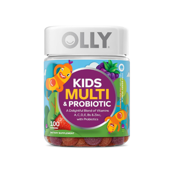 OLLY Kids Multivitamin & Probiotic Gummy, Digestive Support - 100 Count