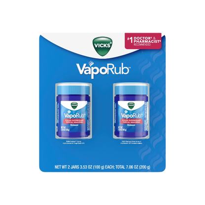 Vicks VapoRub Topical Analgesic Ointment, 3.53 oz., 2 pk.