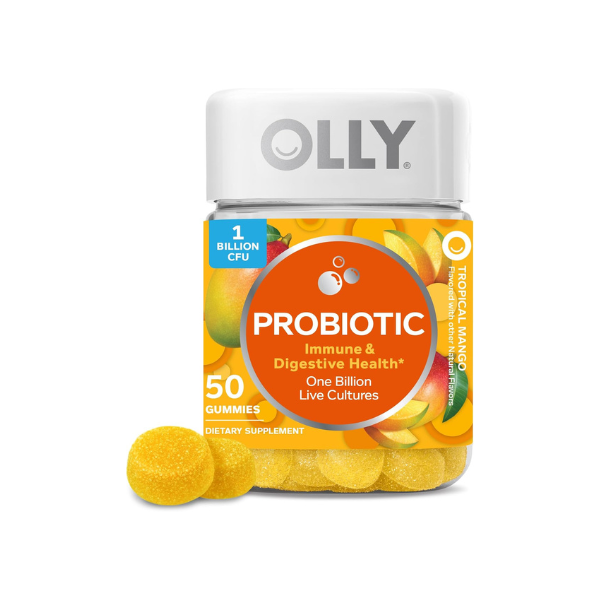 OLLY Probiotic Gummy, Immune System & Digestive Support*, Mango - 50 Count