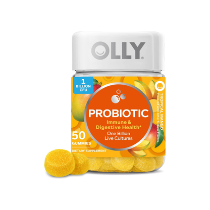 OLLY Probiotic Gummy, Immune System & Digestive Support*, Mango - 50 Count