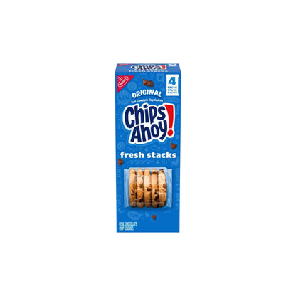 CHIPS AHOY! Fresh Stacks Chocolate Chip Cookies, Travel Snacks, 7.76 oz (4 Multi Snack Packs)
