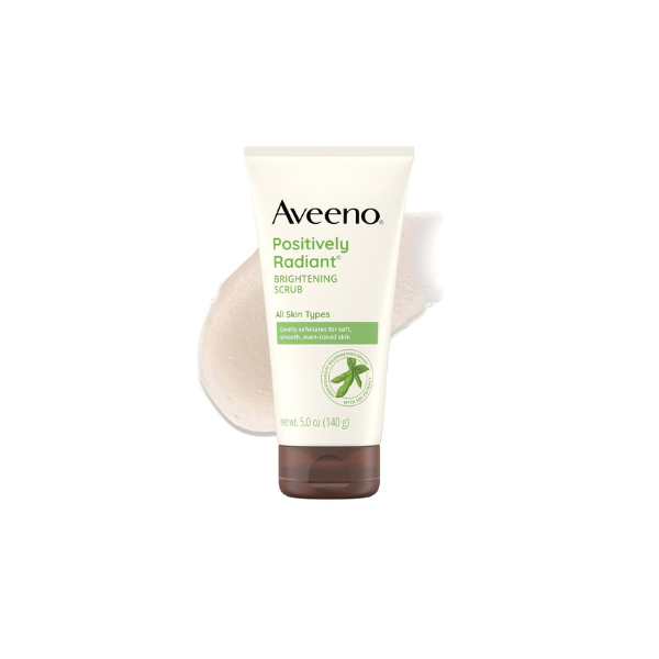 Aveeno Positively Radiant Skin Brightening Daily Face Wash Scrub, 5 oz