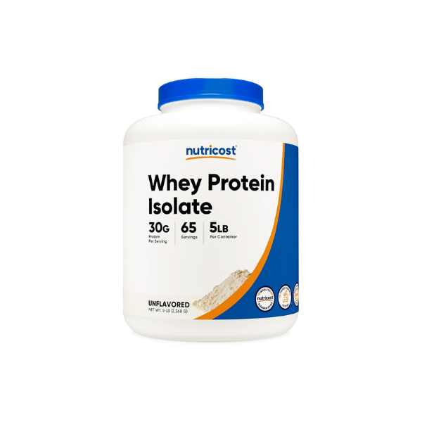 Nutricost Whey Protein Isolate (Unflavored) 5LBS