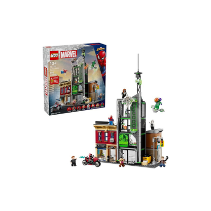 LEGO Marvel Spider-Man vs. Oscorp Building Toy - Pretend Play Set W/8 Toy Minifigures for Boys & Girls, Ages 10+ - Super Hero Building Blocks for Preteens Idea for Birthdays - 76324