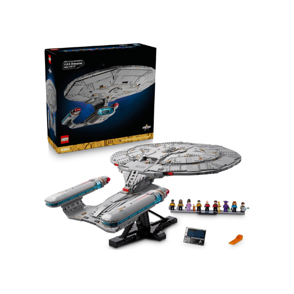 LEGO Icons Star Trek: U.S.S. Enterprise NCC-1701-D Collectible Building Sets for Adults - Room or Office Decor for Men & Women, Ages 18+ - Star Trek Gifts for Fans - 10356