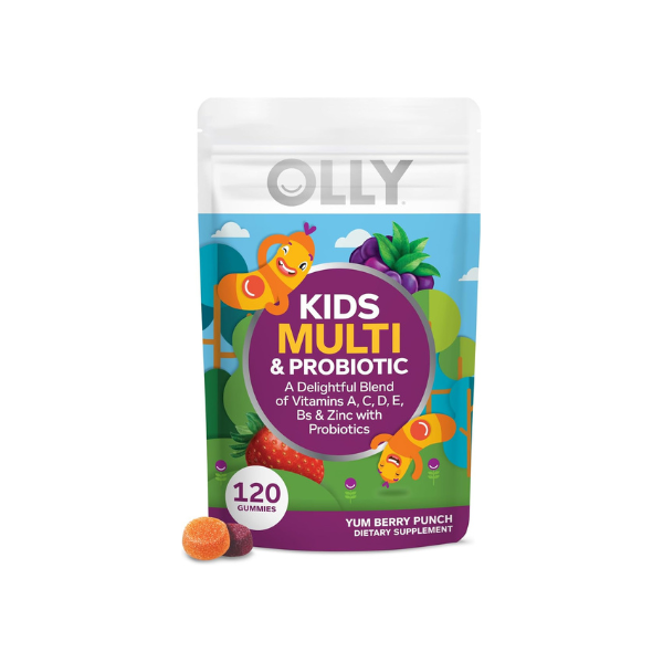 OLLY Kids Multi & Probiotic Gummy, Digestive Support - 120 Count Pouch