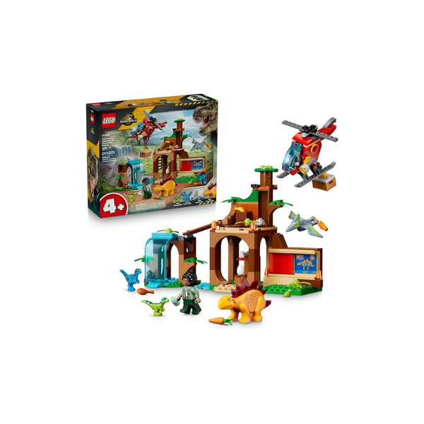 LEGO Jurassic World Velociraptor, Stegosaurus & Pteranodon Rescue 77981
