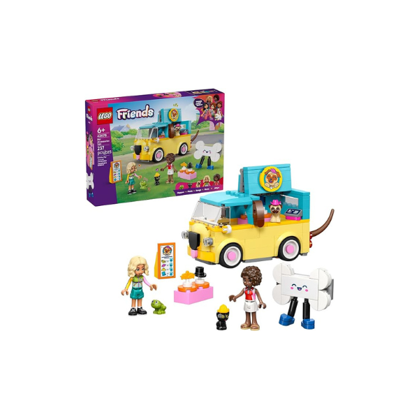 LEGO Friends Pet Accessories Van Building Toy for Girls & Boys - Pretend Play Set for Kids, Ages 6+ - W/Nova & Aliya Minidolls, 3 Pet Figures, & Accessories - Gift Idea for Birthdays - 42678