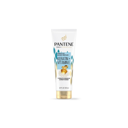 Pantene Pro-V Conditioner Miracle Bond Repair Keratin + Vitamin E 1 Minute Miracle, 10.9 fl oz for All Hair Types