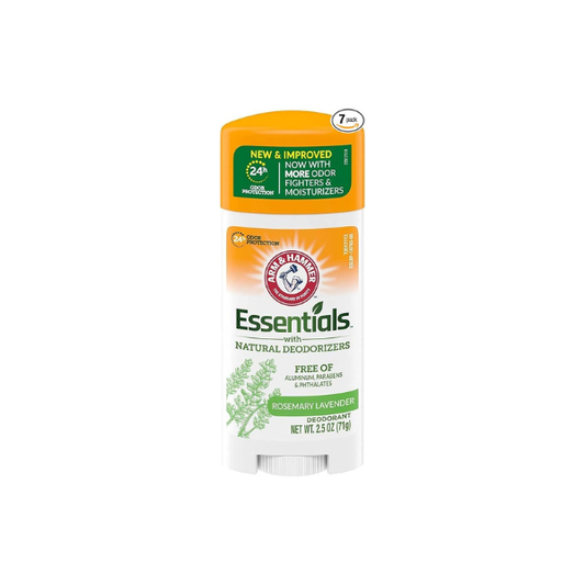 Arm & Hammer Essentials Deodorant with Natural Deodorizers Rosemary Lavender Aluminum Free 2.5 oz (Pack of 7)