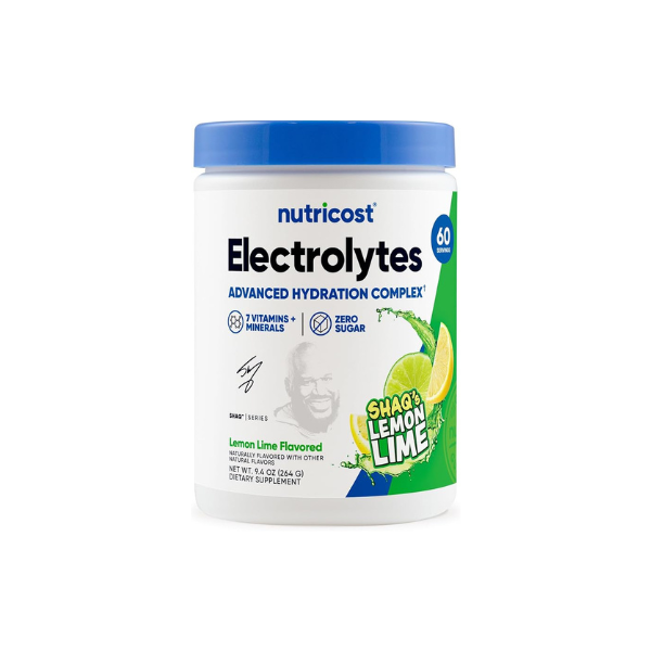 Nutricost Electrolytes Complex Powder (Shaq's Lemon Lime) 60 Servings