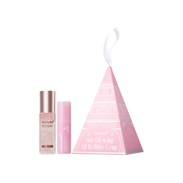 medicube PDRN Glow Duo Holiday Ornament Gift Set, Jelly Mist & Multi Balm