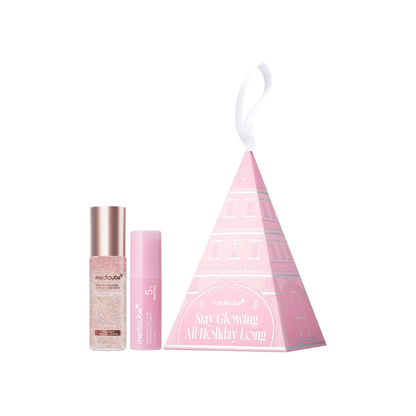 medicube PDRN Glow Duo Holiday Ornament Gift Set, Jelly Mist & Multi Balm