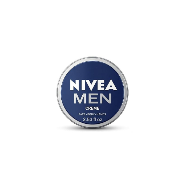 2x Nivea MEN CREME Cream FACE HAND BODY Moisturiser Dry Skin 75ml TIN by Nivea