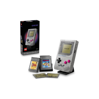 LEGO Super Mario Game Boy - Retro Building Sets for Adults, Ages 18+ - Gifts for Birthdays - Collectible Model with Game Paks and Display Stand - 72046
