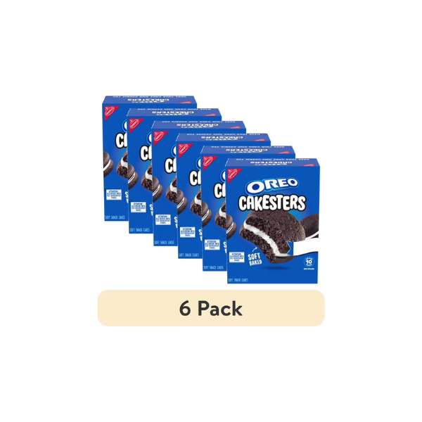(6 pack) OREO Cakesters Soft Snack Cakes, 5 - 2.02 oz Snack Packs