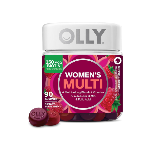 OLLY Women's Multivitamin, Supports Overall Wellness,* Biotin - 90 Count