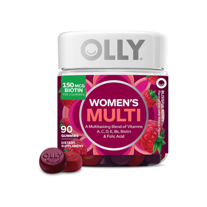 OLLY Women's Multivitamin, Supports Overall Wellness,* Biotin - 90 Count