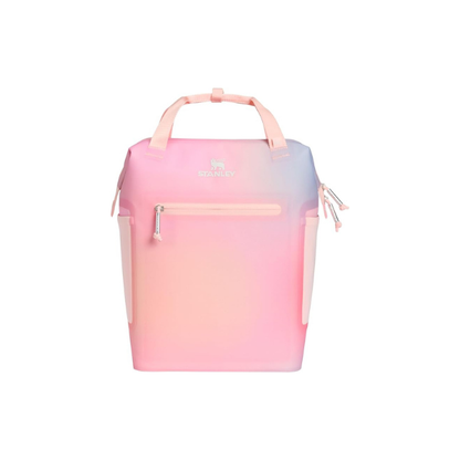 STANLEY Madeleine Soft Cooler Backpack, 14 qt, Sunset Spiral