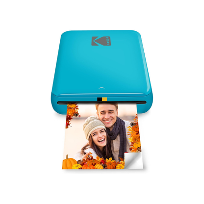 KODAK Step Instant Photo Printer, Zink 2x3” Color Sticky-Back Photos, Bluetooth Compatible with iOS & Android Devices, Editing App, Blue