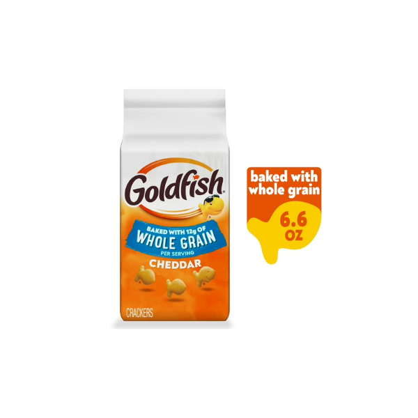 Goldfish Baked with Whole Grain Cheddar Cheese Crackers, 6.6 oz Bag