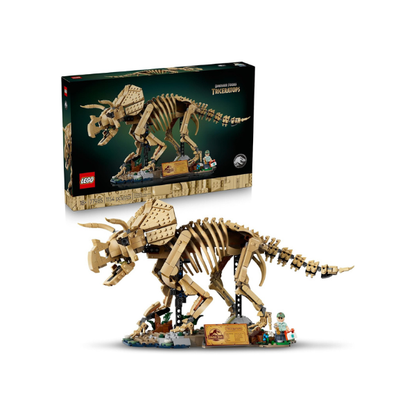 LEGO Jurassic World Dinosaur Fossils: Triceratops 77985 | Building Set for Adults, Ages 18+, Posable Dinosaur Fossil Display, Bedroom or Home Office Decor, 1154 pieces, Gift Ideas