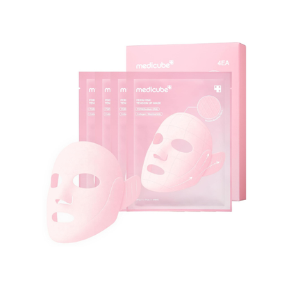 medicube PDRN Pink Tension Up Sheet Mask - 3-Step Contouring Mask