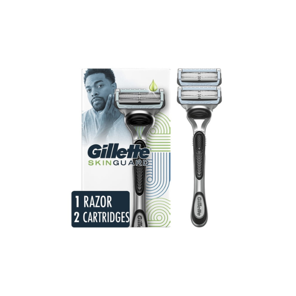 Gillette SkinGuard Men's Razor Handle and 2 Blade Refills