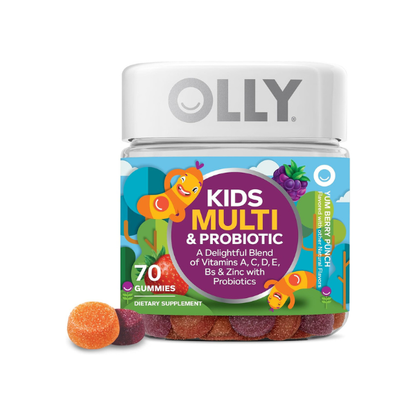 OLLY Kids Multivitamin & Probiotic Gummy, Digestive Support - 70 Count