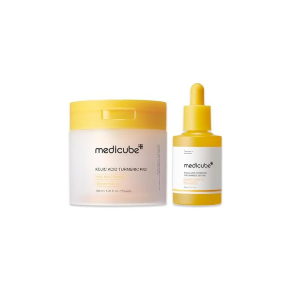 medicube Kojic Acid Renew & Smooth Duo - Kojic Acid Serum and Toner Pad