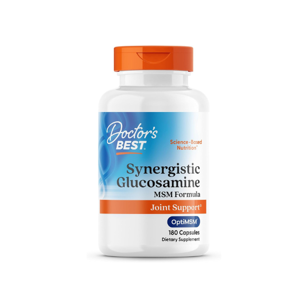 Doctor's Best Synergistic Glucosamine with MSM Formula, 180 Capsules