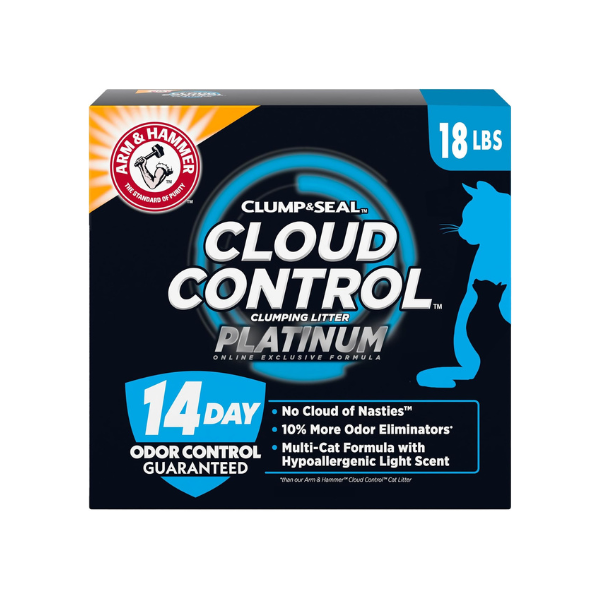 ARM & Hammer Cloud Control Platinum Cat Litter, Multi-Cat, 18 lbs