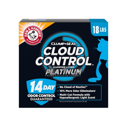 ARM & Hammer Cloud Control Platinum Cat Litter, Multi-Cat, 18 lbs