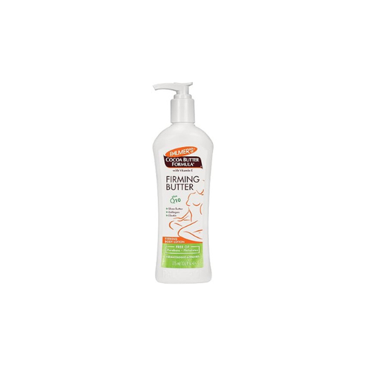 Palmer's Cocoa Butter Formula with Vitamin E + Q10 Firming Butter Body Lotion, Postpartum Essentials Skin Care, Shea Butter, Collagen and Elastin, 10.6 Fl Oz