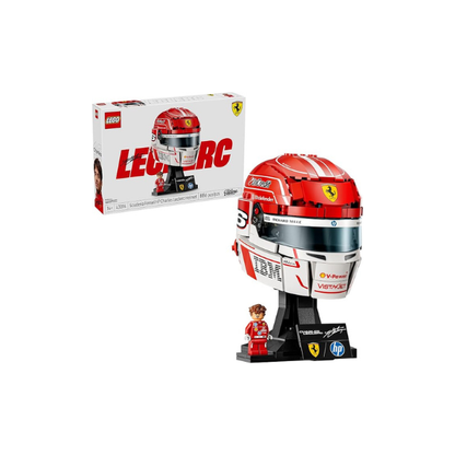 LEGO Editions Scuderia Ferrari HP Charles Leclerc Helmet - Building Set for Teens, Ages 14+ - Collectible F1 Display - Bedroom or Home Office Decor - Gift for Formula 1 Fans - 43014