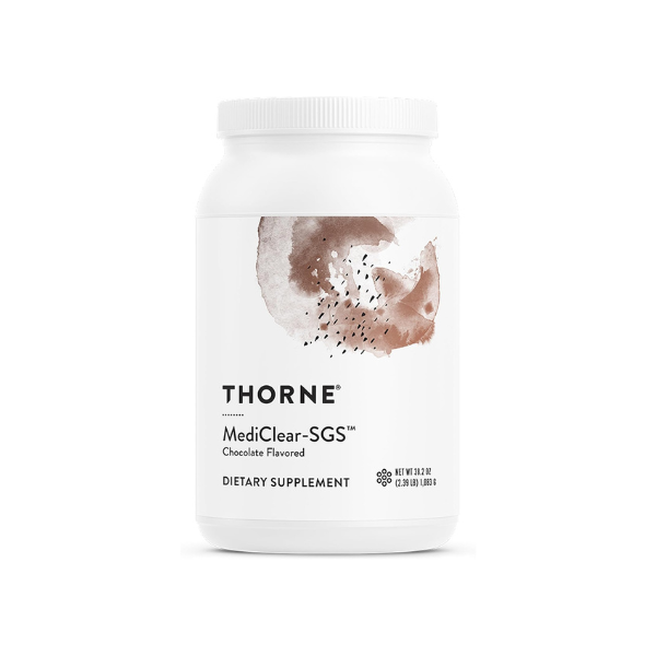 THORNE - MediClear-SGS - Rice & Pea Protein Powder Supplement with Antioxidants & a Complete Multi-Vitamin & Mineral Profile - Daily Detox Support* - Chocolate - Third-Party Certified - 21 Servings