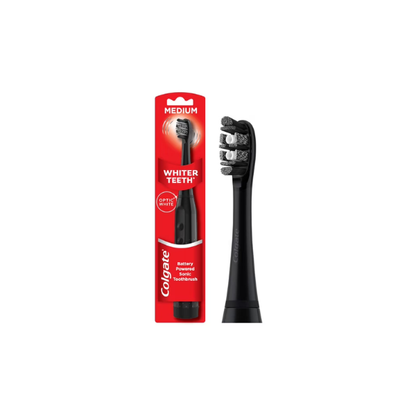 Colgate Optic White Adult Sonic Battery Operated Electric Toothbrush, Medium
