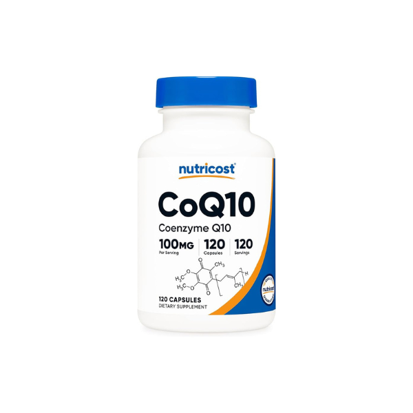 Nutricost CoQ10 100mg, 120 Vegetarian Capsules, 120 Servings, GMO-Free