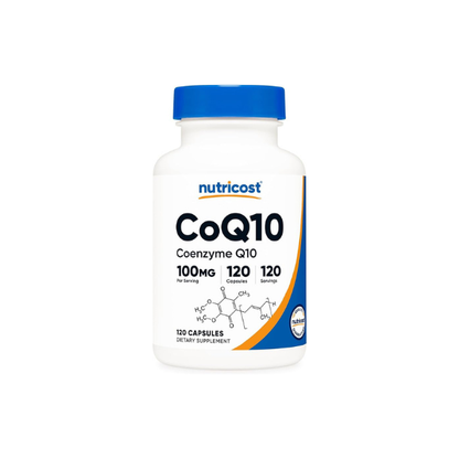 Nutricost CoQ10 100mg, 120 Vegetarian Capsules, 120 Servings, GMO-Free